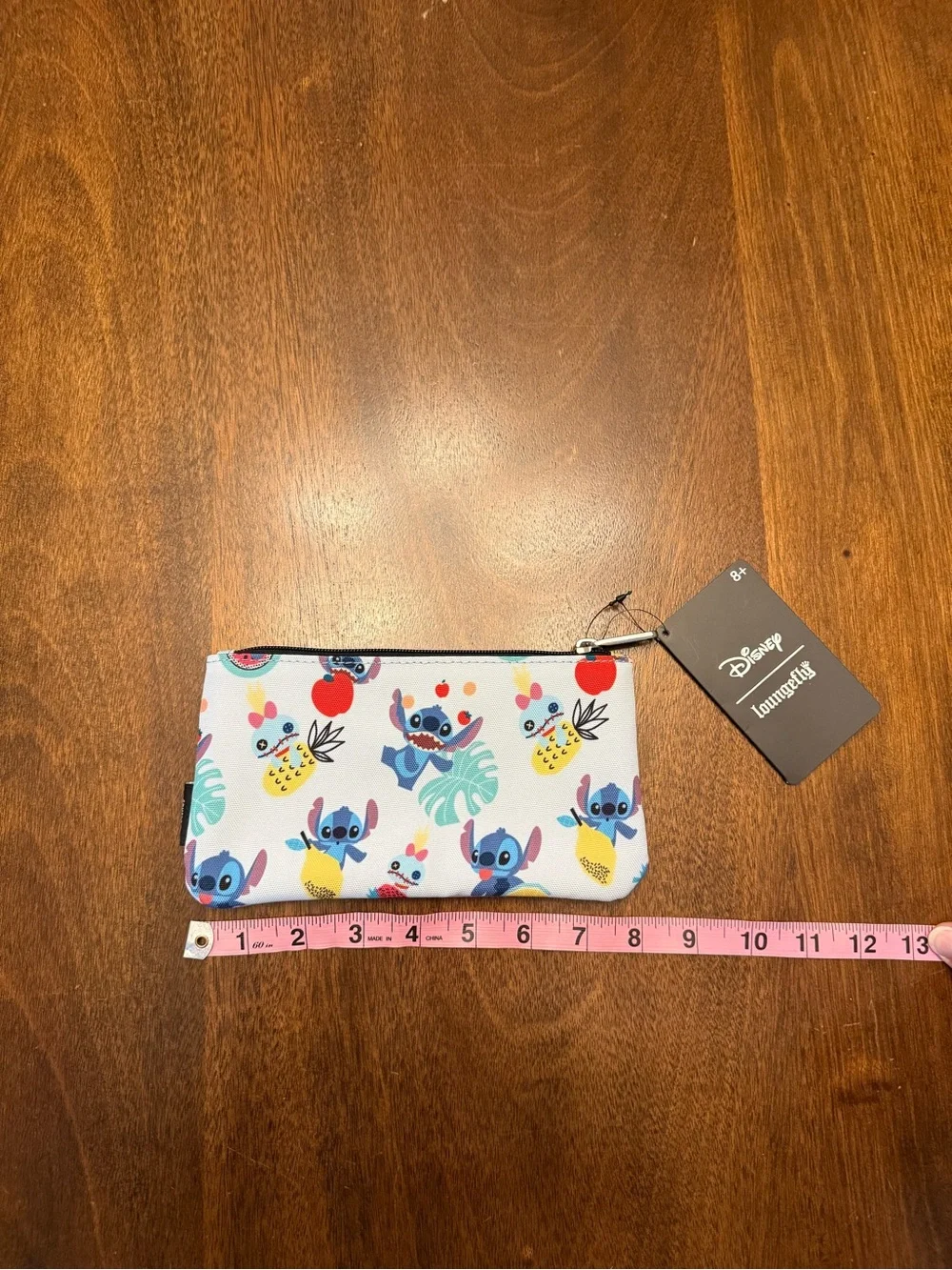 NWT Loungefly Disney Stitch Scrump Fruit AOP Cosmetic Pouch/Pencil Case